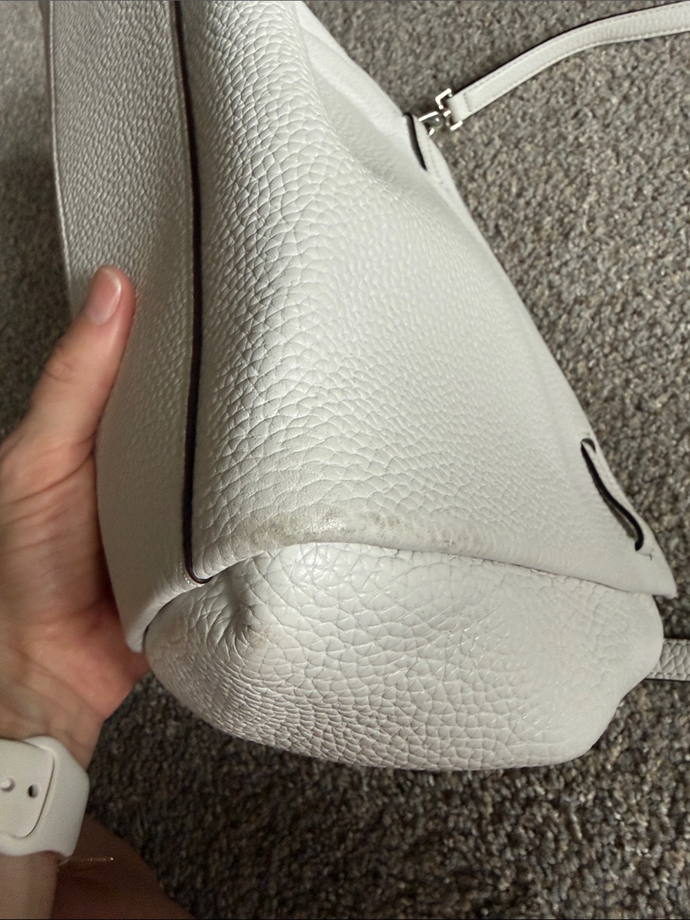 kate spade White Pebbled Leather Crossbody Bag - Picture 4 of 8